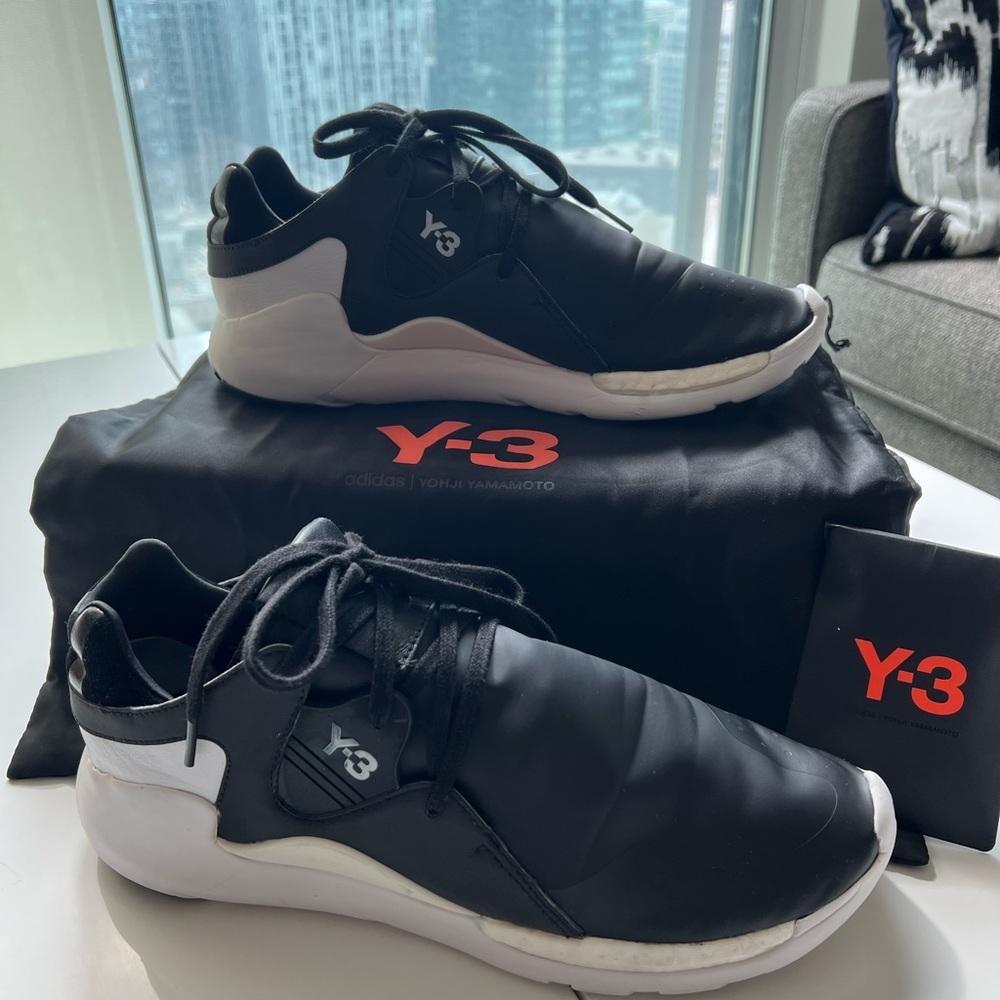 Y3 QR Run Sneakers (adidas | Yohji Yamamoto)